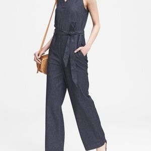 Banana Republic Dark Wash Denim Jumpsuit